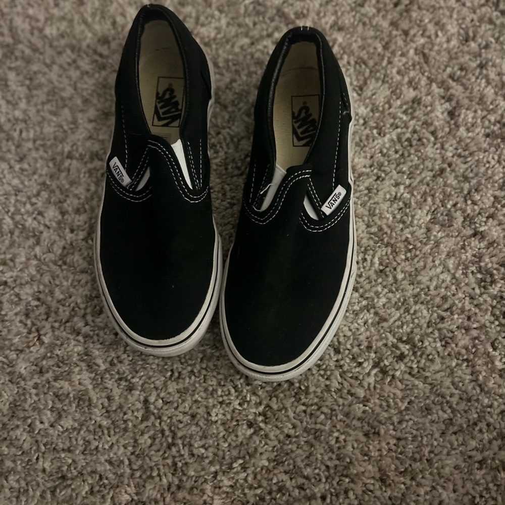 Black slip on vans